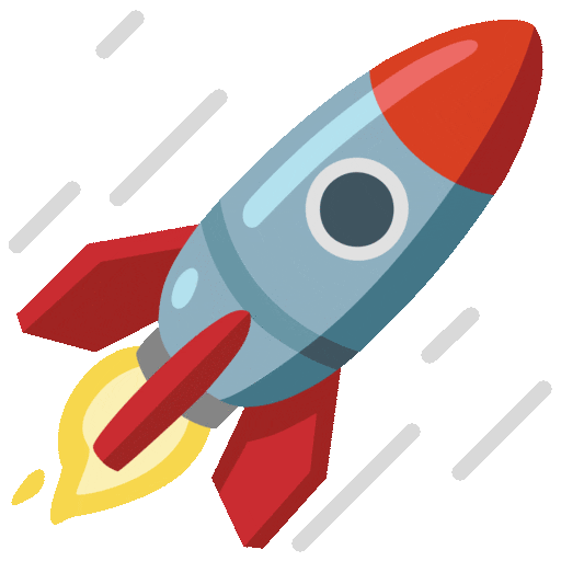 Rocket animation for a great review score